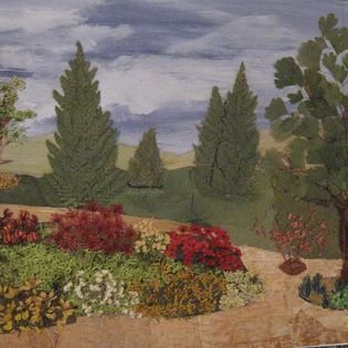 Pressed Flower Scenery