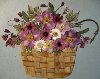 A Pressed Flower Basket